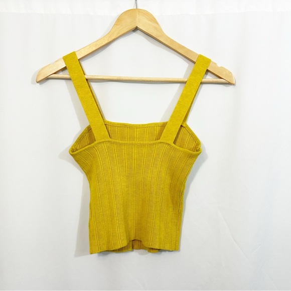 Weekend Los Angeles Glazed Yellow Knit Tank Top - Picture 4 of 9